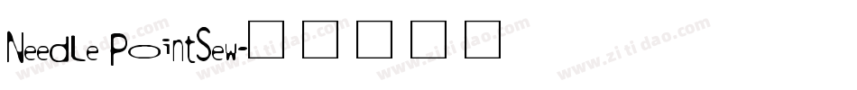 Needle PointSew字体转换